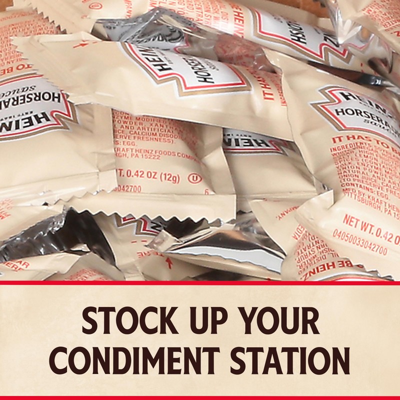 Heinz Horseradish Sauce Single Serve Packet (0.4 oz Packets, Pack