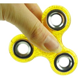 Christmas Concepts® - Exclusive Glitter Fidget Hand Spinner - Stress Reducer, Stress Relief, Autism - ORANGE