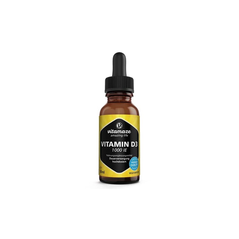 Vitamaze® Vitamine D3 Gouttes Fortes Doses 1000 UI, 50 ml