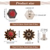 AHANDMAKER 40 Sets 8 Style Coin Screw Rivets Decorative Buckle