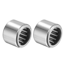 sourcing map HK1516 Needle Roller Bearings 15mm Bore 21mm OD 16mm Width Chrome Steel Open End 2pcs