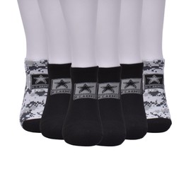 6PK Army Digi Camo HC No Show