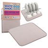 White Magic Eco Cloth Dish Drying Mat Pebble 40x45cm