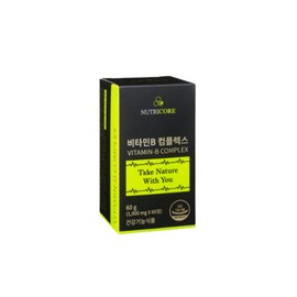 Nutricore Vitamin B Complex 60 tablets, 1 box, 2 months / 뉴트리코어 비타민B 컴플렉스 60정 1박스 2개월