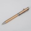 SAMFUNG Stick Ballpoint Pen Solid Brass EDC Pen, Pocket Rollerball