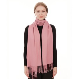 Pashmina Shawls And Wraps For Women - Dark Pink Pashmina Shawl For Evening Dresses - Pashmina Bridal Wedding Scarf - Pashmina Fall Winter Scarf For Women - Pashmina Travel Scarf - Travel Shawl