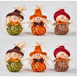 Worth Imports 6" Mini Table, Set of 6 Scarecrow, Small, Multicolor