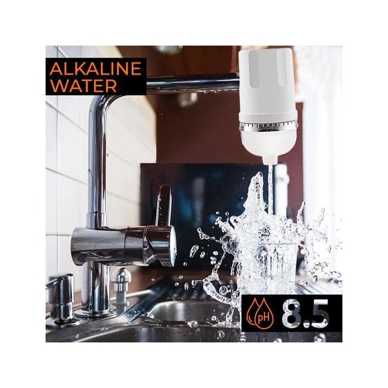 Innovative Technology Premium Alkaline Faucet Filter with Carbon Block -