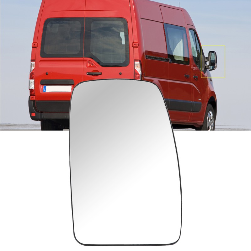 Side Heated Mirror Glass Antifog Clear Visibility Replacement for Vauxhall