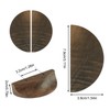 MOROBOR Half Moon Drawer Handles, 4PCS Wooden Semi Circle Pulls
