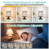 2 Packs Rechargeable Emergency Light Bulbs with Remote and Timer,