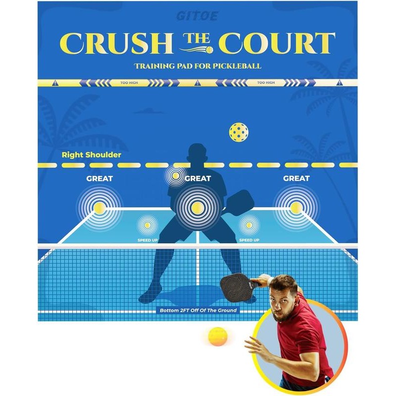 GITOE Training Pad for Pickleball, Beginner-Friendly Pickleball Training Equipment to