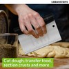 Urbanstrive Bench Scraper for Baking, Stainless Steel Dough Cutter and
