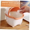 Levemolo Lovely Trash Can with Lid Cartoon for Home Office