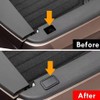 2Piece Black Stake Pocket Covers Rear Truck Pickup Bed Rail