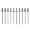Rosette Rivets, 8PCS Aluminum Rosette Shaped Rivets Rustproof Cars Rose