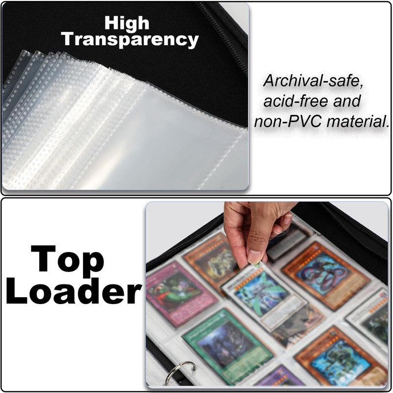 990 Pockets Card Binder, 9-Pocket 3-Rings Trading Card Album,Large Capacity