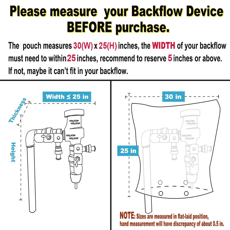 ArtiGifts Insulated Pouch - Backflow Insulation Cover for Winter Freeze