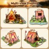 3D Wooden Puzzles for Adults,195PCS Wild Camping Miniature House Kit