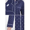 PajamaGram Women's Nightgowns & Sleepshirts - Night Gown, Navy Polka
