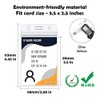 ZANQU 50 Pack Thick ID Badge Holders, Vertical Clear Card