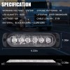 PUNKZZ Par Lateral Faro Led Barra Estrobo Patrulla 18 Función