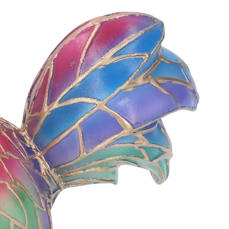 Stained Resin Rooster Table Lamp Night Light LED Animal Night