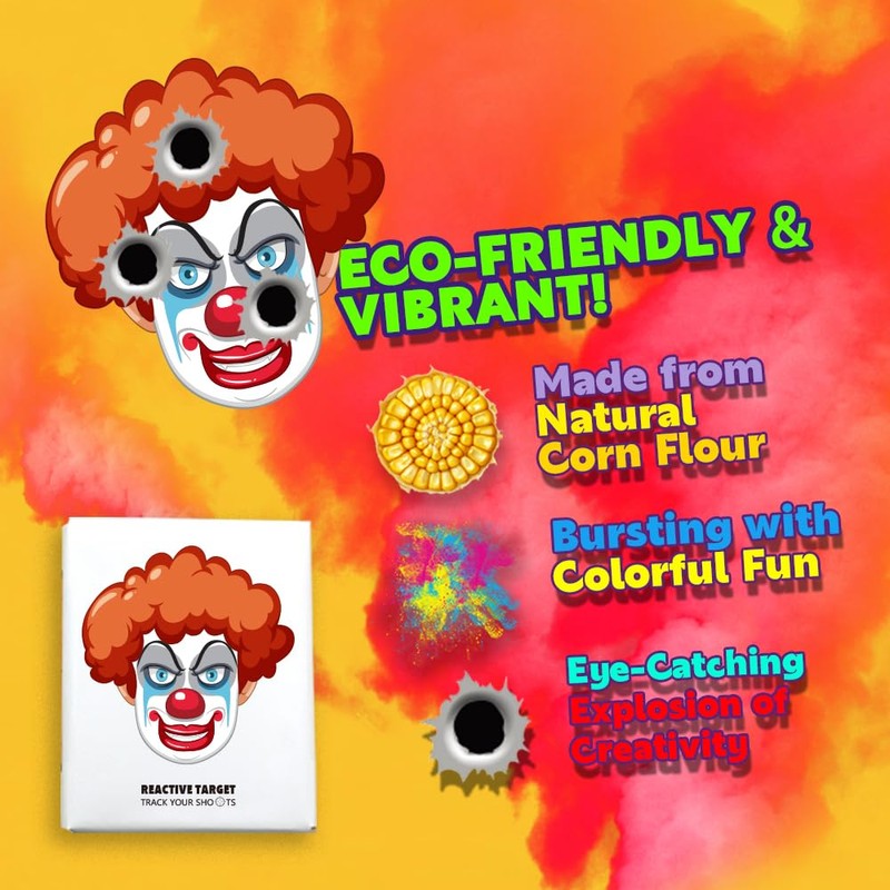 4 Pack Splatter Reactive Targets,Shooting Targets for The Range,Shooting Target,Target