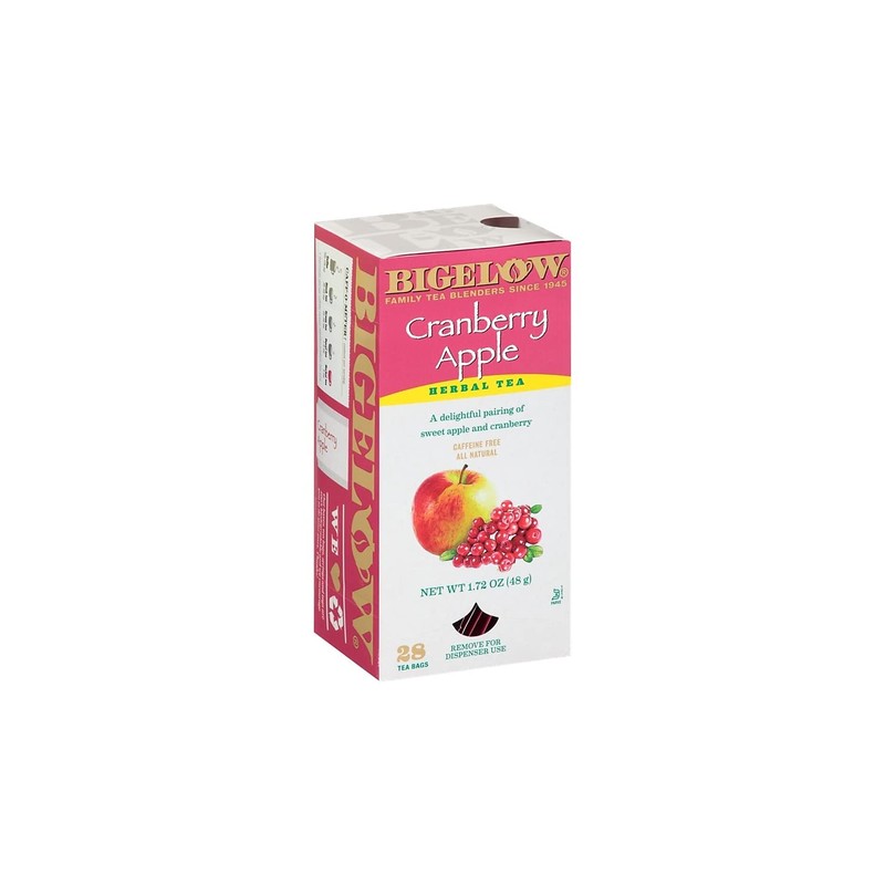 Bigelow Cranberry Apple Herbal Tea Bags 28-Count Box (Pack of