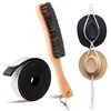 3 Pcs Horsehair Felt Hat Brush Kit Includes Horse Hair
