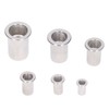 170pcs M3‑M10 304 Stainless Steel Rivet Nuts Durable Flat Head