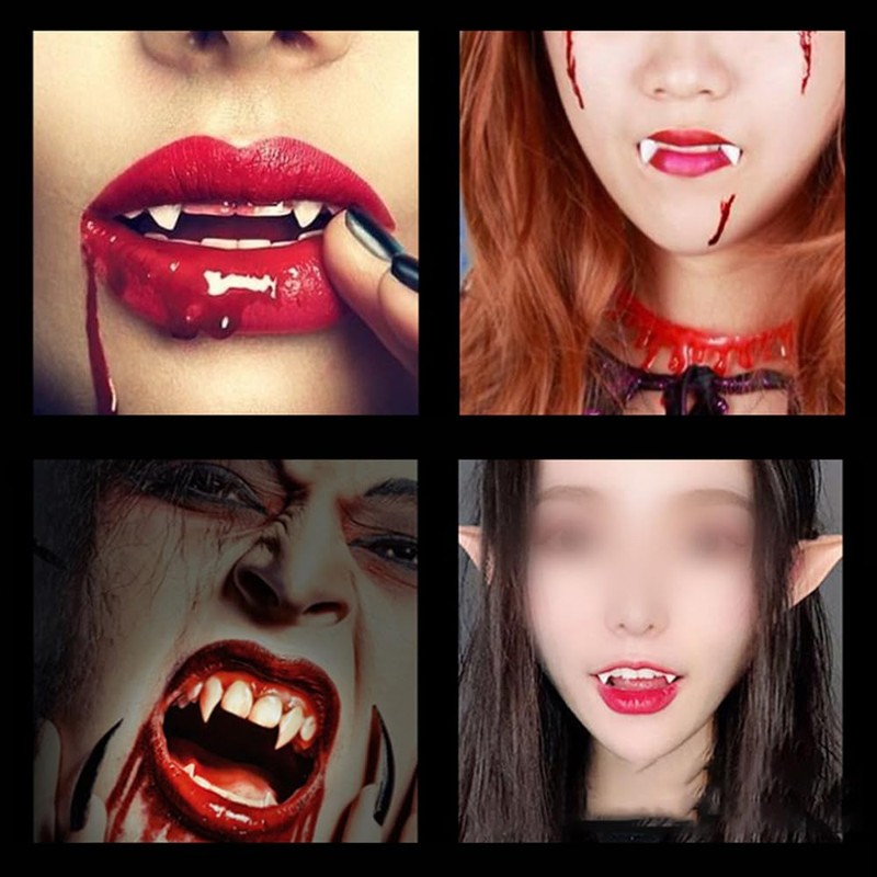 GOODCHI Vampire Fangs, Vampire Fangs, Cosplay Costume, Props Devil, Dentures,