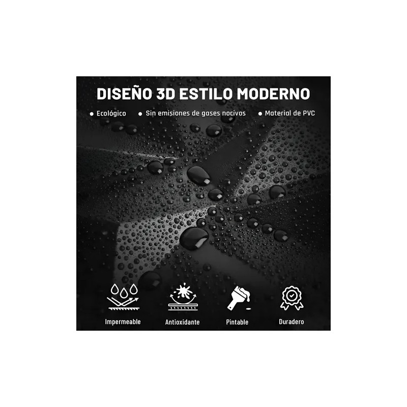 20pcs Paneles Decorativos 3d Pvc 50x50cm 5m2 Habitaciones