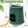 Fischuel Wall Mount Reptile Hide Cave with Food Bowl for