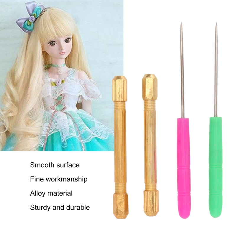 Doll Hair Rooting Tool Metal 10 Needles Sturdy Doll Hair