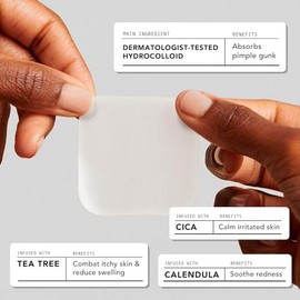 Acne Cover Patch With Tea Tree and Calendula Oil (XL 8 Count)