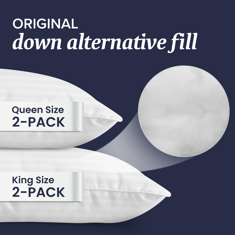 Beckham Hotel Collection Bed Pillows King Size Set of 2
