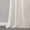Lush Decor Farmhouse Faux Linen Colorblock Pleated Window Curtain Panel