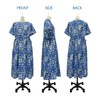 Sun Planning 7007 Patterned Loose Wide Dress
