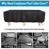 7 Foot Pool Table Cover, Waterproof Dustproof Billiard Tables Protective