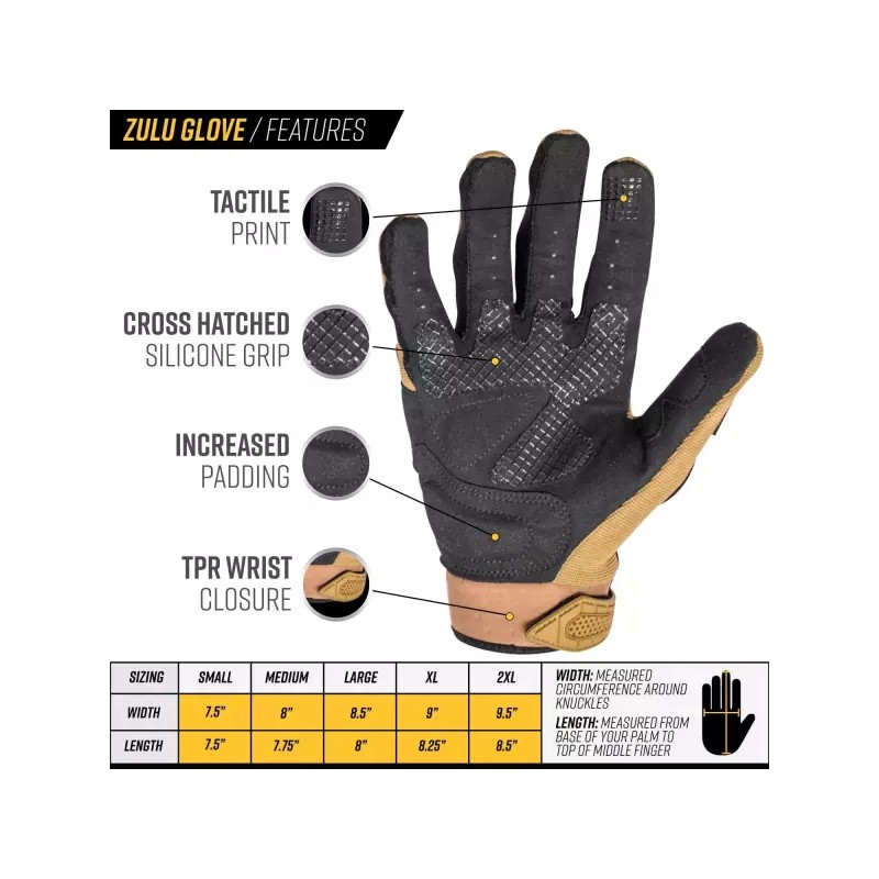 Valken 발켄 줄루 전술 장갑 [XX-Large] Valken Zulu Tactical Gloves