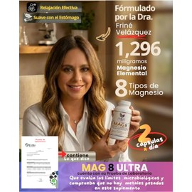 Nsn | Mag 8 Magnesio Elemental | 8 Formas en 1 C?psula con Treonato, Orotato y Taurato | Alta Biodisponibilidad + Vitamina B6 P-5-p | F?rmula Avanzada