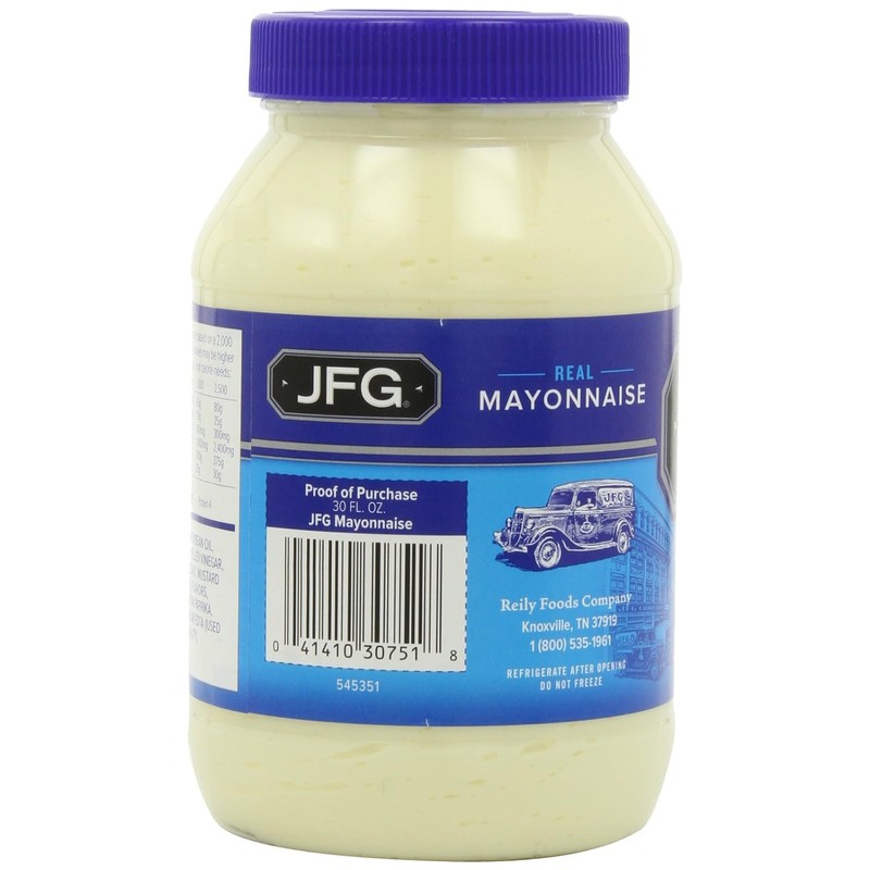 JFG Real Mayonnaise, Southern Classic Recipe with Cider Vinegar Fresh