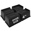 HANIHUA Bed Risers 4 inch Heavy Duty, Oversized Furniture Risers,