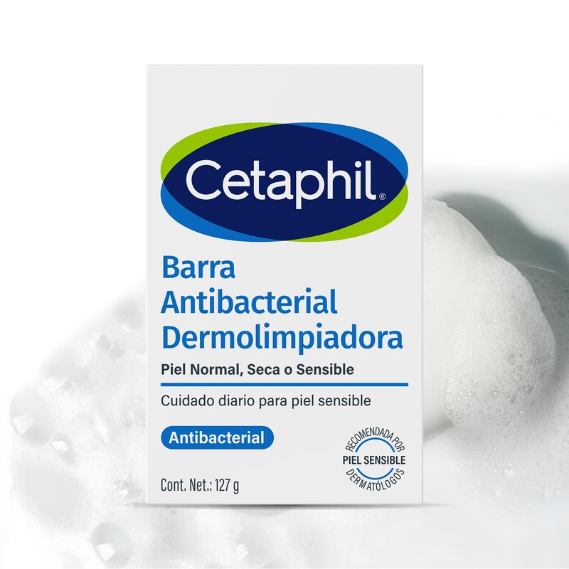 Cetaphil Barra Dermolimpiadora Facial Corporal Piel Sensible Seca 127 g