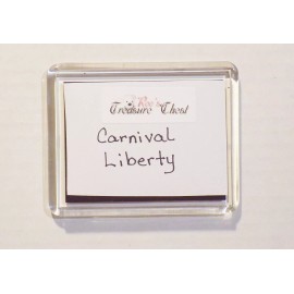 REFRIGERATOR MAGNET CARNIVAL LIBERTY CRUISE SHIP - 3.5”x 3”
