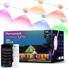 TOHETO Permanent Outdoor Lights Pro, 150ft with 108 RGB LED