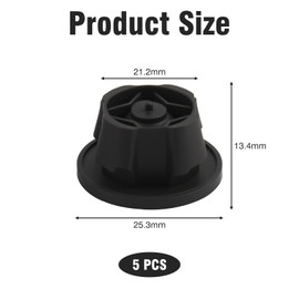 Pack of 5 rubber engine cover clips for engine cover, car engine covers, rubber mat, mounting element 6420940785 for Mercedes W212, high-quality rubber grommets, easy installation of the engine cover