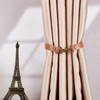 GORGECRAFT 2 Pack Leather Curtain Tiebacks European Style Custom Made