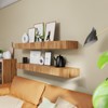 2pcs Floating Shelf Bracket Heavy Duty Hidden Metal Brackets for
